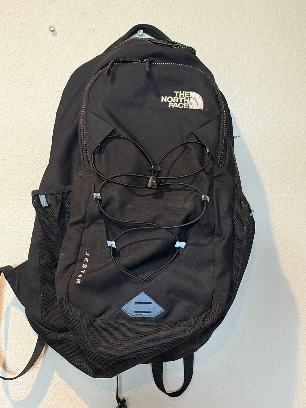 The North Face Jester Black Rose Gold Logo FlexVent Backpack